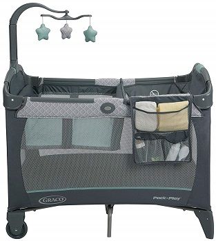 baby bassinet and changing table