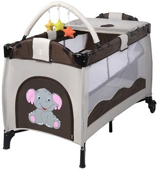 bassinet changing table combo