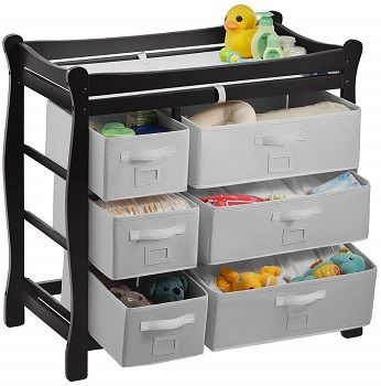 Kealive Black Changing Table