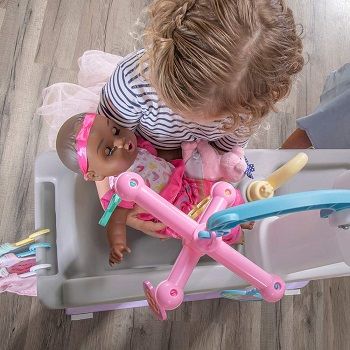 doll changing table station