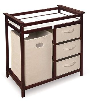 Modern Baby Changing Unit With Hamper