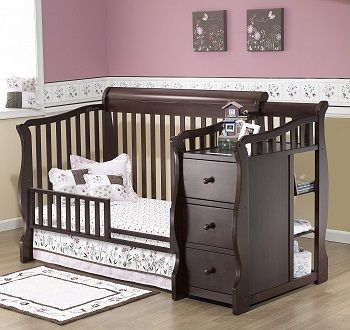 cot and changing table combo