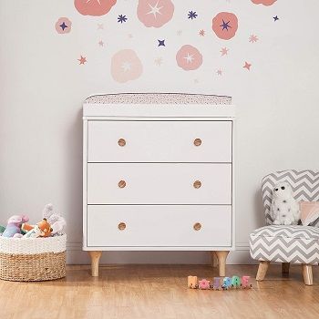 natural wood changing table topper
